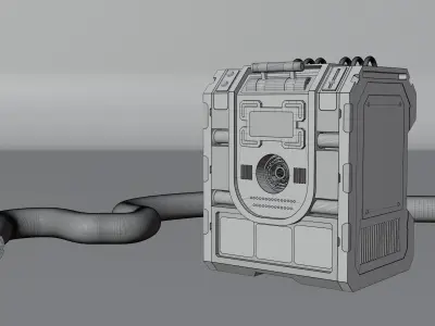 SciFi Battery 3 3D model