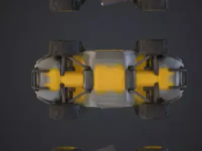 Desert exploration vehicle 3D print model