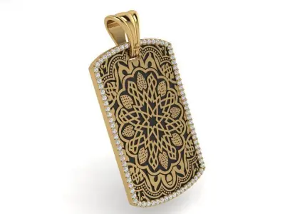 Military Style Ornamental Pendant 3771 3D print model