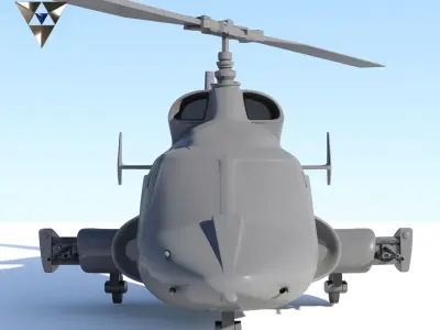 Airwolf Bell 222 Replica 3D print model
