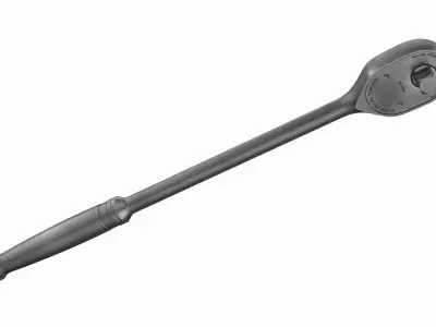 Long Handle Ratchet GSL80A Low-poly 3D model