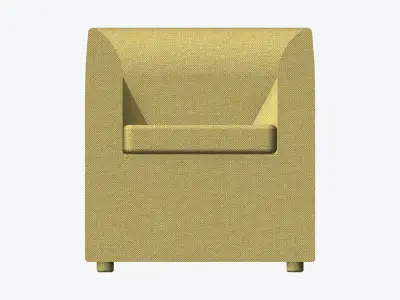 Furniture - Armchair - Contemporary - Line - Type 4 Low-poly 3D model