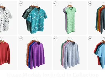 Clothing store items 3D model