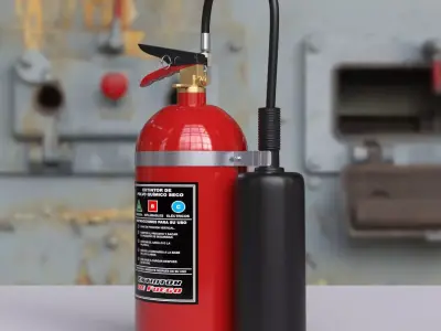 Fire extinguisher 3D model 15