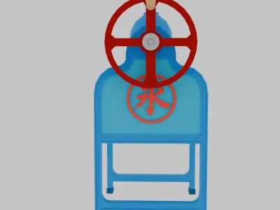 Retro shaved ice machine 3D model