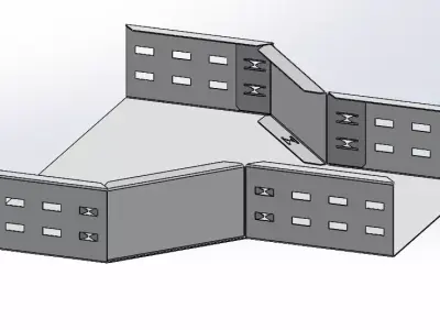 CABLE TRAY Full CAD design 3D model