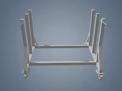 Tool carts 3D model Low-poly 3D model