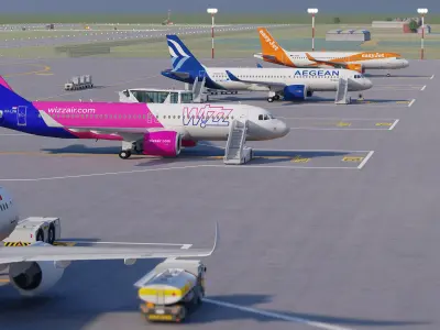 Airport Collection with Interior 3D model
