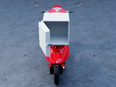 Vespa Delivery 3D model