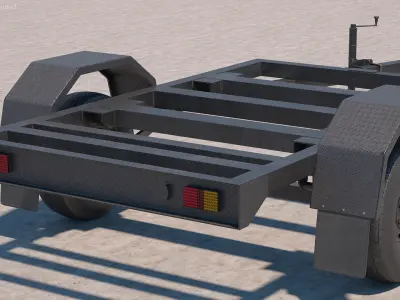 Towable Mounting Frame Trailer 3D model