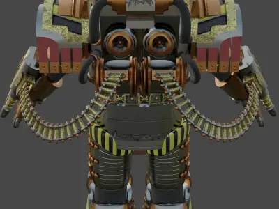 Perturabo warhammer robot 3D model