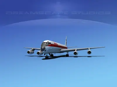 Douglas DC-8-63 Iberia 3D model
