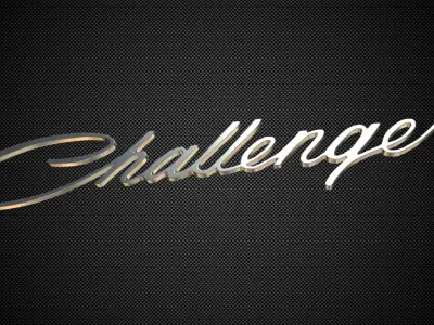 challenger logo 3D model
