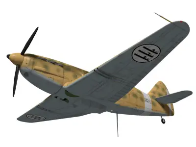 Dewoitine D520 3D model buy