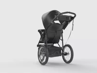 Baby stroller 3D model 3D model