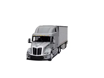Peterbilt 579 Truck Modern Aerodynamic Heavy Duty Semi Truck 3D model