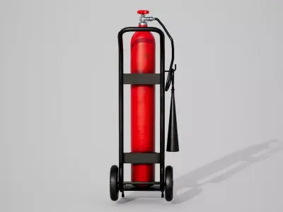 CO2 Capsule Low-poly 3D model