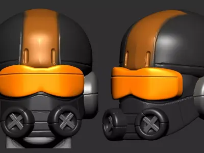 helmet high poly sculpt 3d printable 3D model 3D model purchase