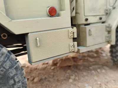 M939 4x4 Sideboard Flatbed 313mm 324mm- 1-10 RC body attachment 3D print model