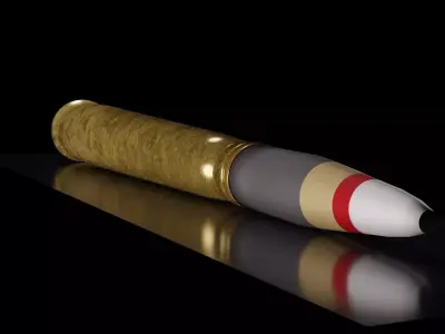 40mm L70 Bofors Round 3D model