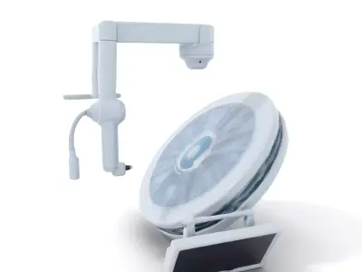 Surgical LED Light with Monitor model pack Low-poly 3D model