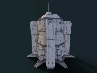 Sci-Fi Tower 3D model