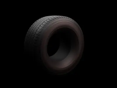 Wheel Low-poly 3D model