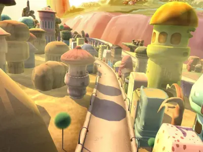 Cartoon City 02 3D model