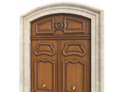 Entrance classic door 126 3D model