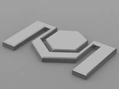 belkomunmash logo 3D model by 3dlogoman