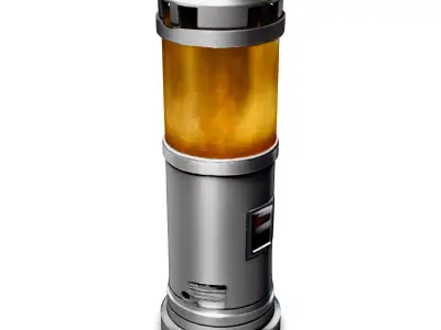 SciFi Futuristic Lamp Low-poly 3D model