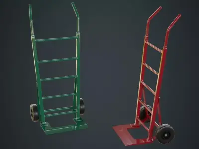Hand Truck 2A Low-poly 3D model