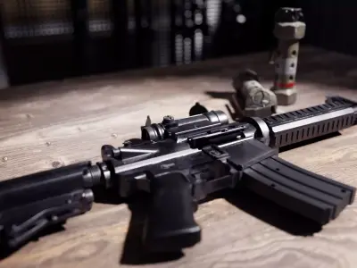 M4 rifle Free low-poly 3D model