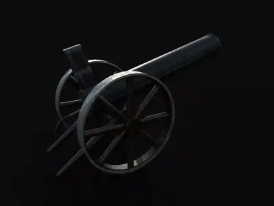 ancient machine gun Free 3D model