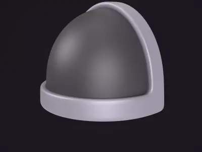 Metal  Shoulder Pad 3D model