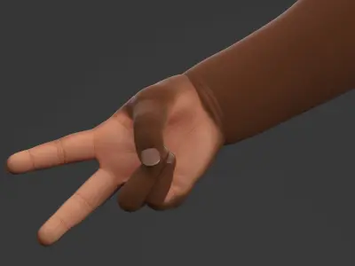  African Baby Hand Victory Gesture 