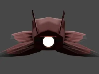 just a random spaceship Free 3D model