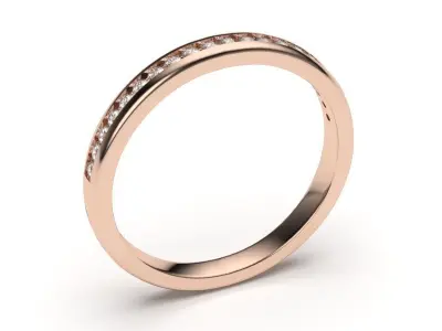 solitaire with ring sizes  8 part S36 3D print model