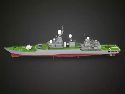 Jiangwei Class frigate 3D model