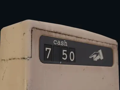 Game Ready Cash Register PBR Low-poly 3D model