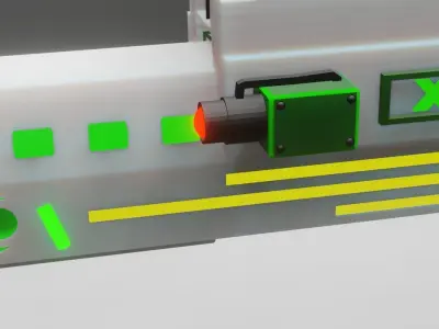 Cool sci-fi gun Free 3D model