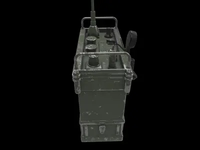 portable army radio 3D model