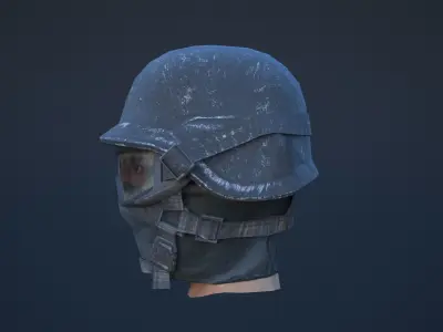 soldier helmet Low-poly 3D model buy