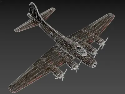 3D model of an old Low-poly 3D model
