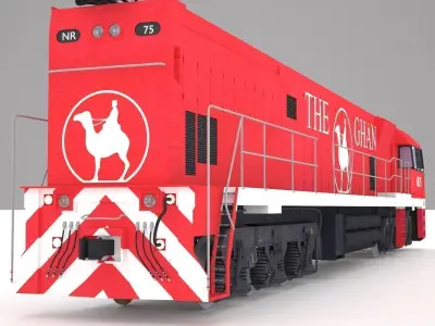 The Ghan gran train 3D model