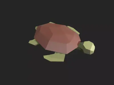 Low Poly Turtle Low-poly 3D model