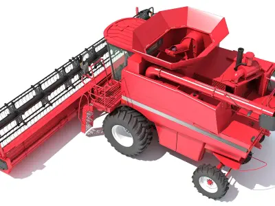 Combine Harvester 3D model V2