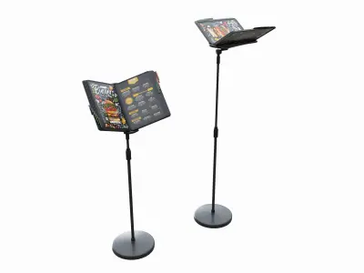 Menu File Flip Organizer on Stand 3D model