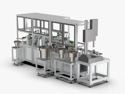 Automatic Toilet Lid Damper Body Assembly 3D model
