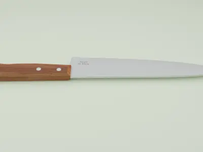 Kitchen knife PBR Low-poly 3D model